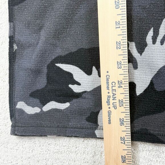 Chaps Ralph Lauren Waffle Knit Long Sleeve Black Camo T Shirt - Men’s US L - Picture 6 of 8